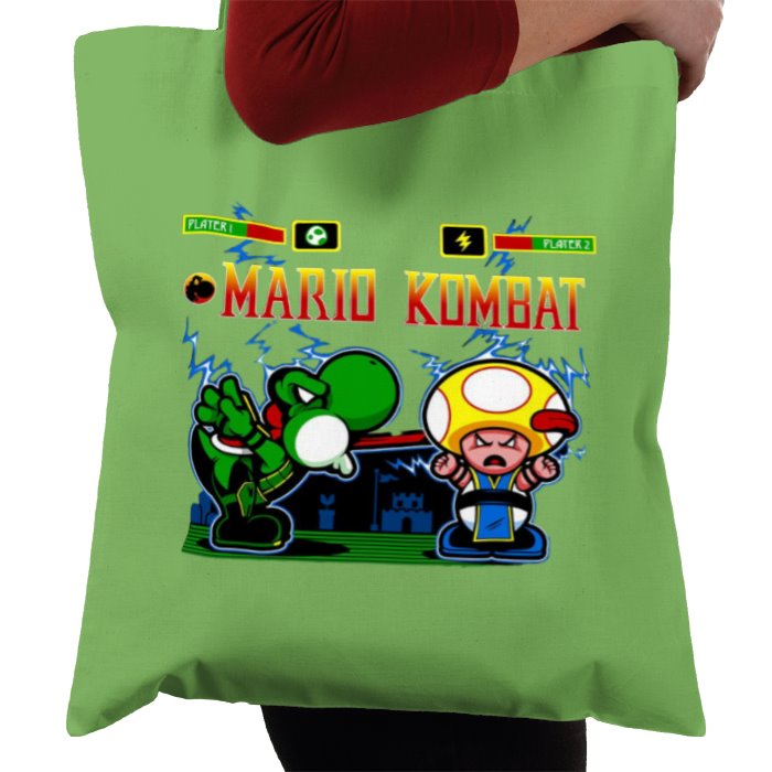 Super Mario Bro's & Mortal Kombat - Mario Kombat Tote Bag