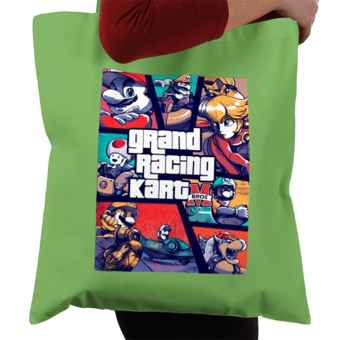 Mario Kart & Grand Theft Auto - Grand Kart Racing Tote Bag