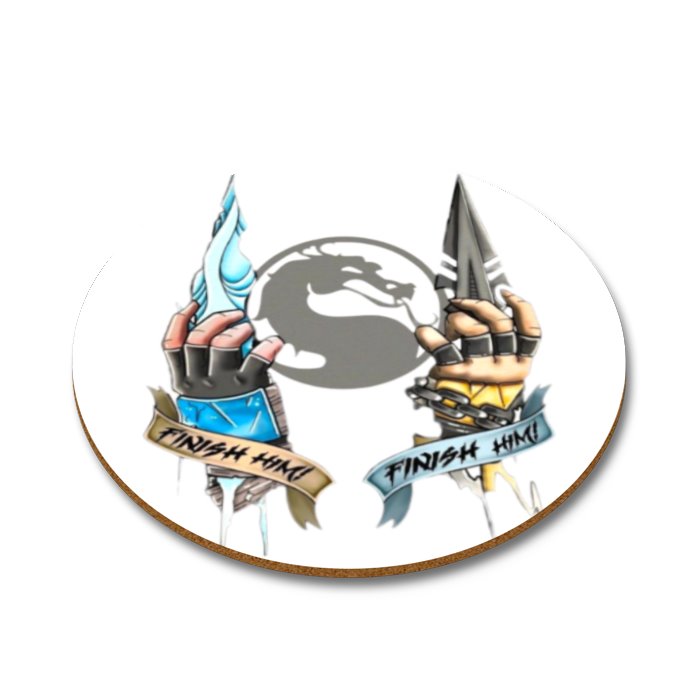 Mortal Kombat - Combat Hands Round Coasters