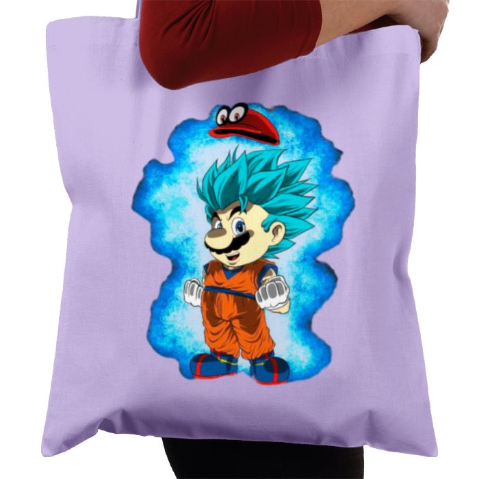 Dragonball Z & Super Mario Bro's - Saiyan Bro's Tote Bag