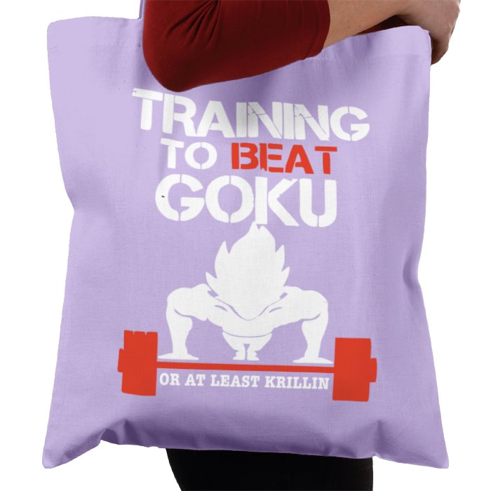 Dragonball Z - Training To Beat Goku Tote Bag
