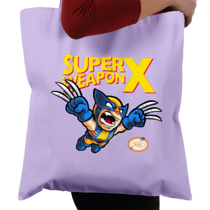 Super Mario Bro's & Wolverine - Super Weapon X Tote Bag