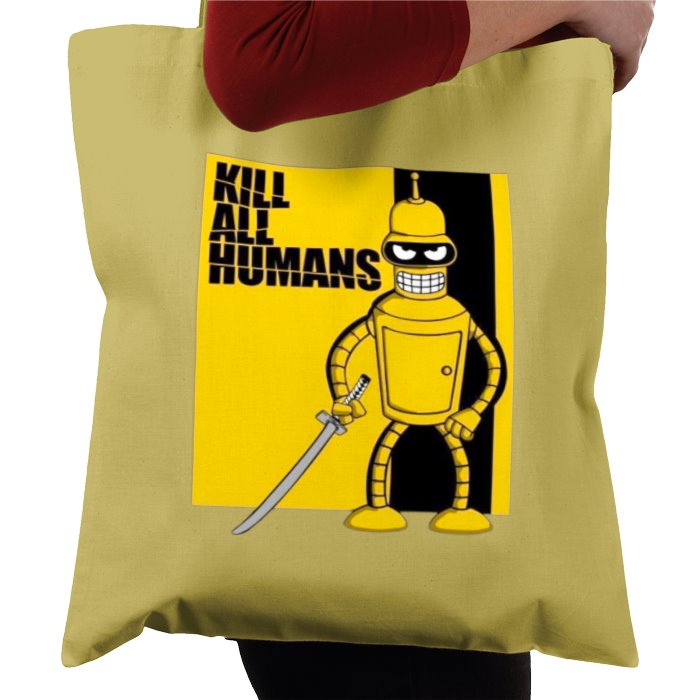 Futurama x Kill Bill - Kill All Humans Theme Tote Bag