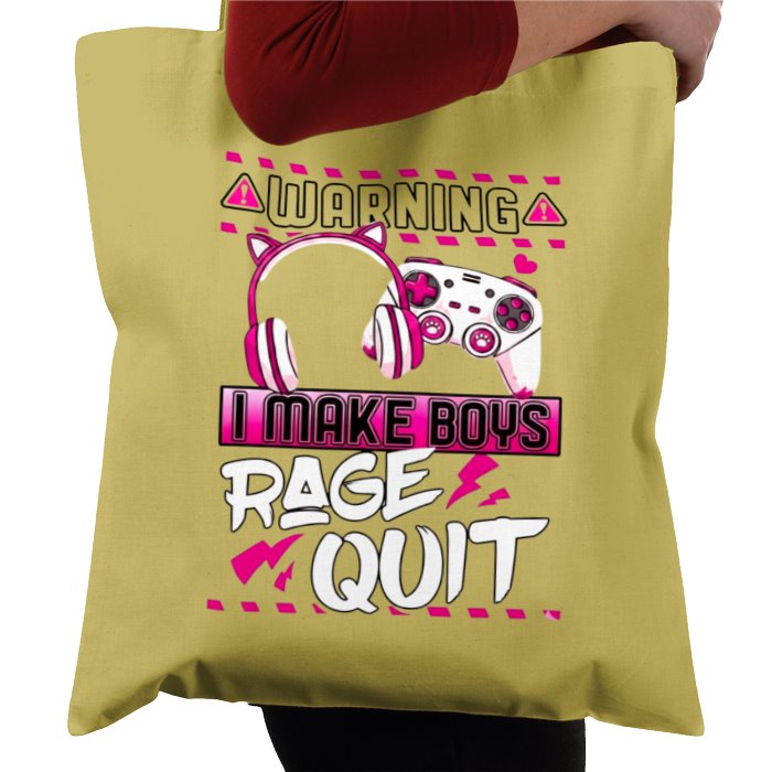 I Make Boys Rage Quit Tote Bag