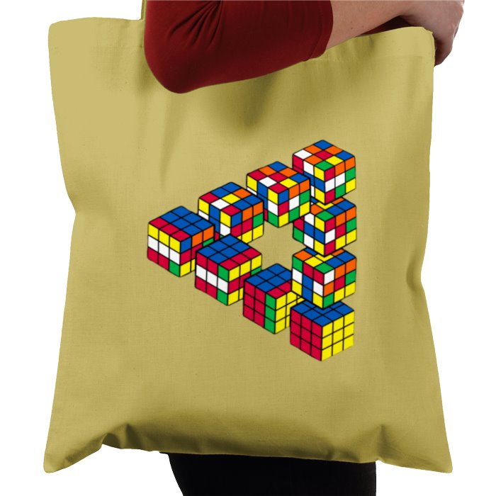 Rubik's Theme Tote Bag