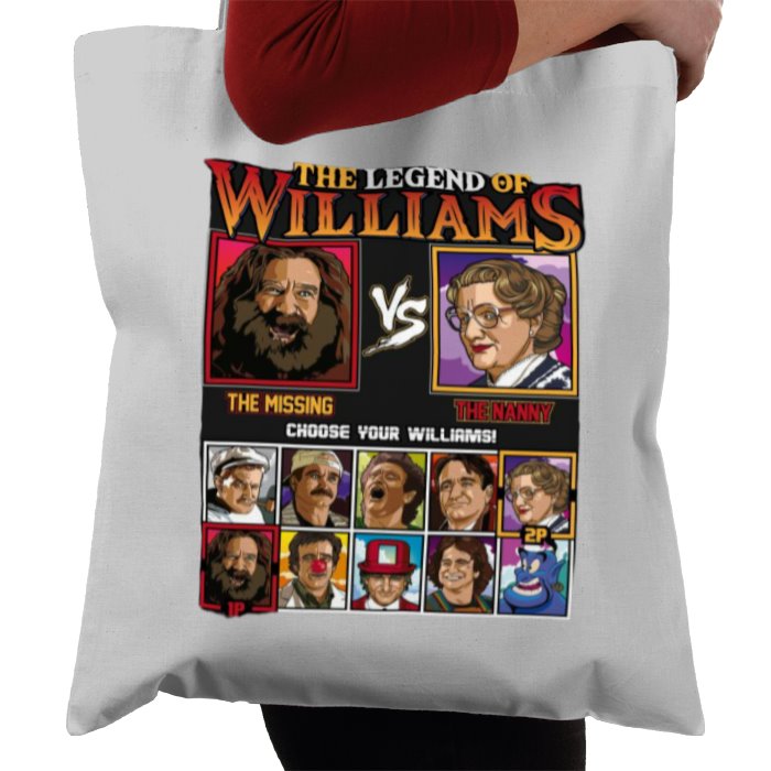 Robin Williams & The Legend Of Zelda -The Legend Of Williams Tote Bag