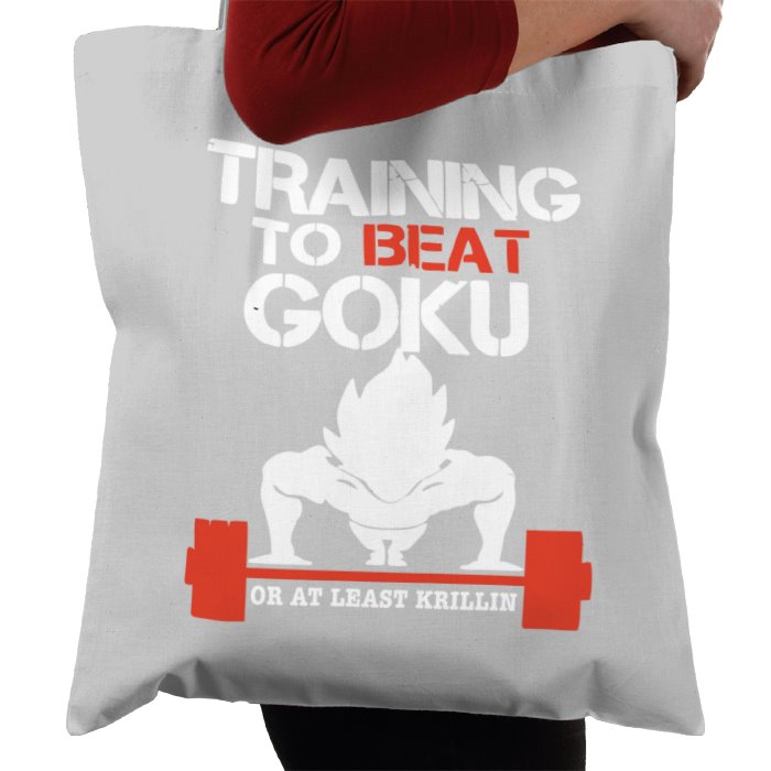 Dragonball Z - Training To Beat Goku Tote Bag