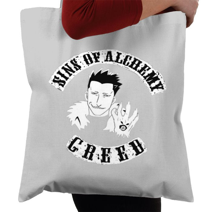 Full Metal Alchemist x Sons Of Anarchy - Sins Of Greed Tote Bag