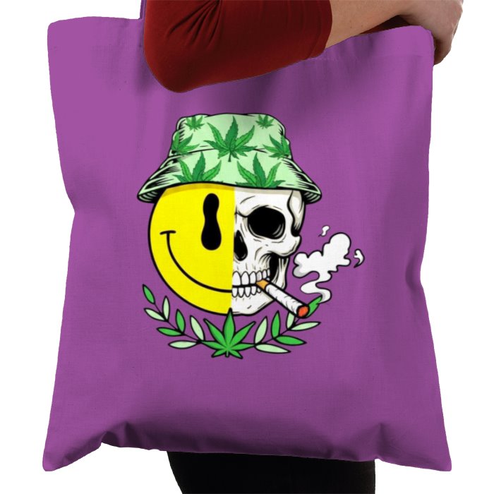Emoji Skull Tote Bag