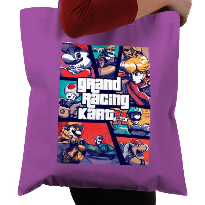 Mario Kart & Grand Theft Auto - Grand Kart Racing Tote Bag