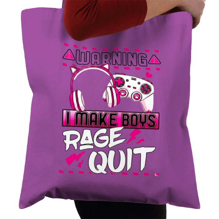 I Make Boys Rage Quit Tote Bag