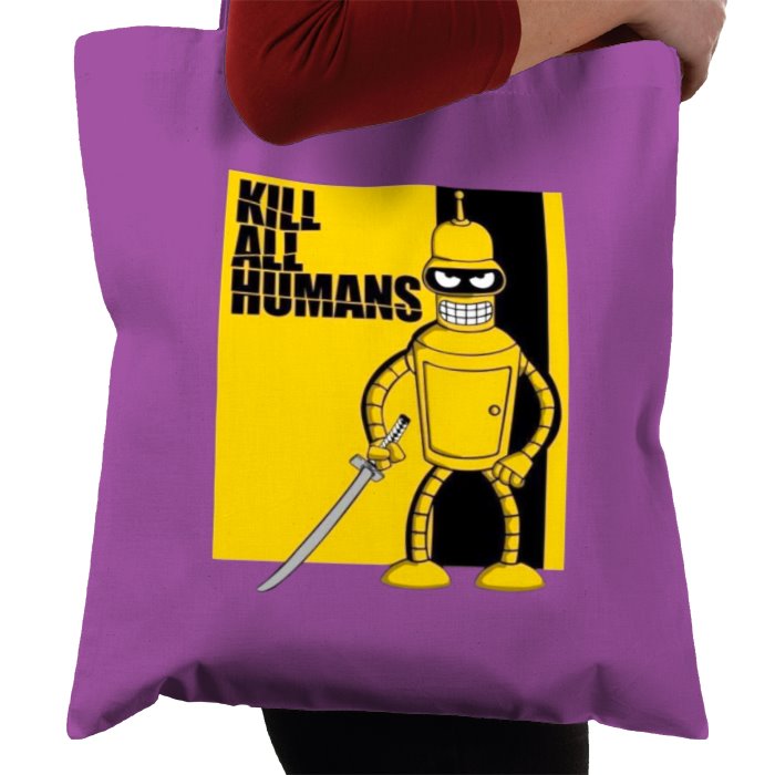Futurama x Kill Bill - Kill All Humans Theme Tote Bag
