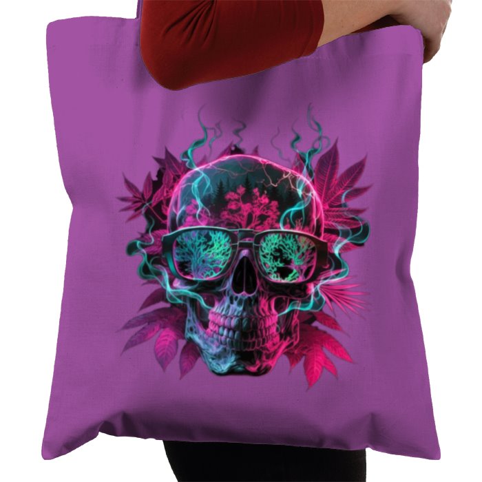 Skull Leaf Tote Bag