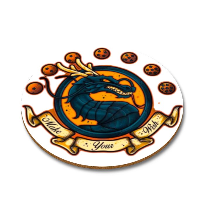 Dragonball Z x Mortal Kombat - Make Your Wish Round Coasters