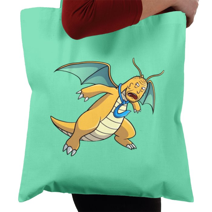 Rick & Morty & Pokémon - Principal Vagina x Dragonite Tote Bag