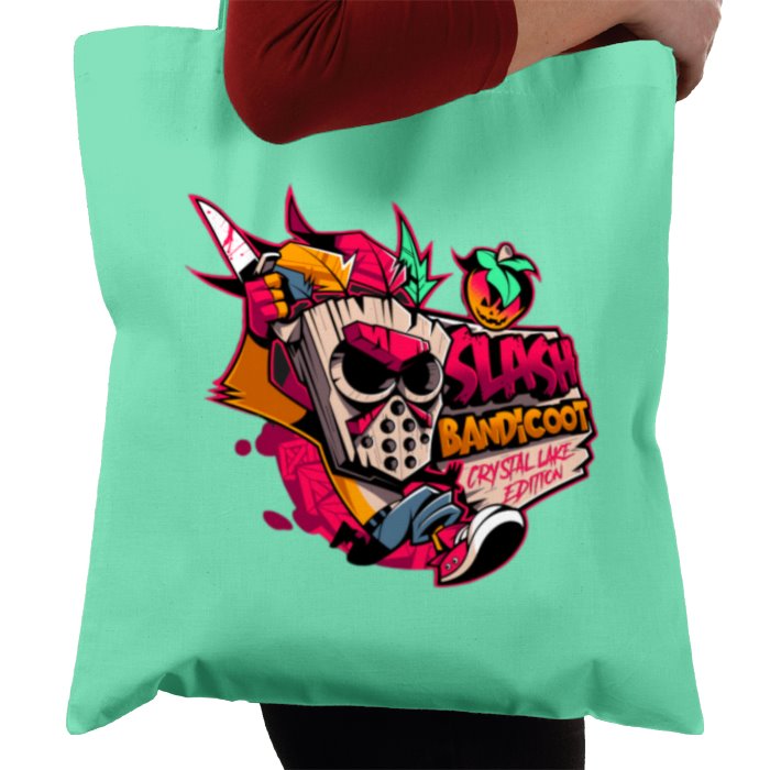 Crash Bandicoot & Friday 13th - Slash Bandicoot Tote Bag