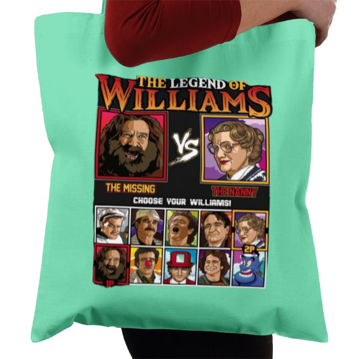 Robin Williams & The Legend Of Zelda -The Legend Of Williams Tote Bag