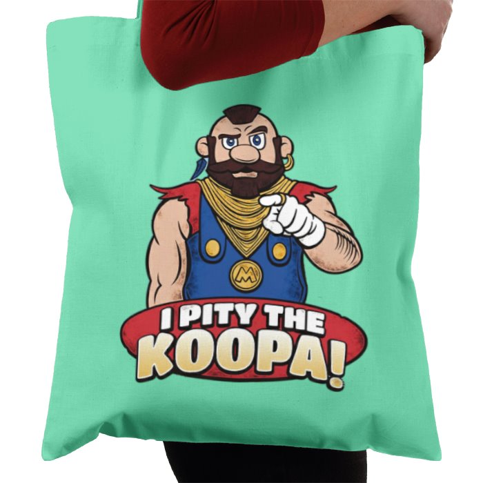 Super Mario Bro's x The A Team - I Pity The Koopa Tote Bag