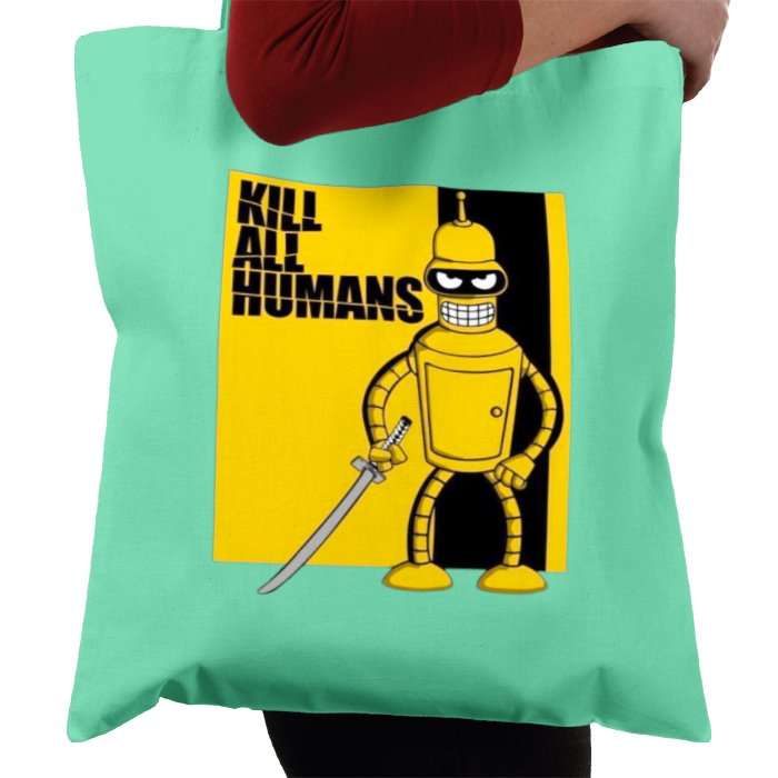 Futurama x Kill Bill - Kill All Humans Theme Tote Bag