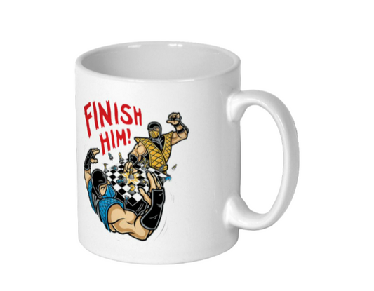 Mortal Kombat - Finish Him Chess Mug