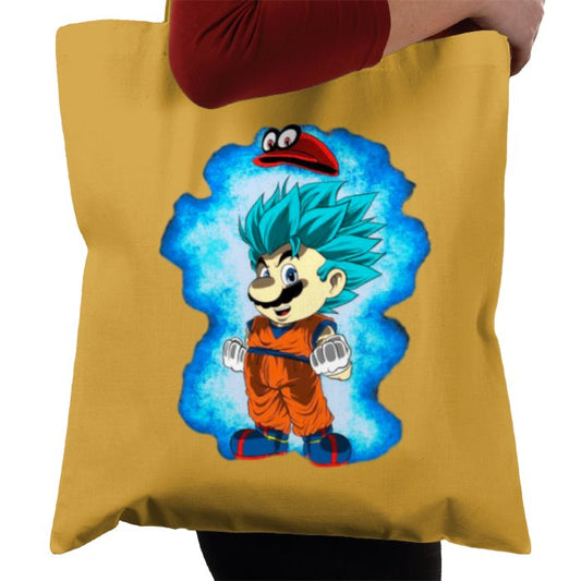 Dragonball Z x Super Mario Bro's - Saiyan Bro's Tote Bag