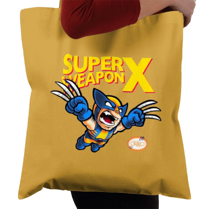 Super Mario Bro's & Wolverine - Super Weapon X Tote Bag