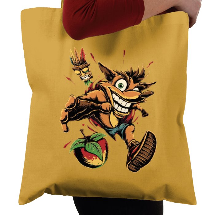 Crash Bandicoot Theme Tote Bag