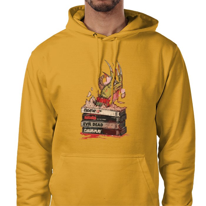 VHS Horror Tapes - Freddy Edition Pocket Hoodie