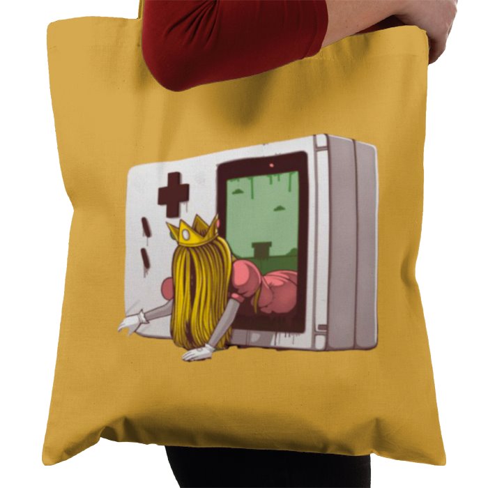 Nintendo Game Boy & Super Mario Bro's & The Ring - Princess Samara Tote Bag