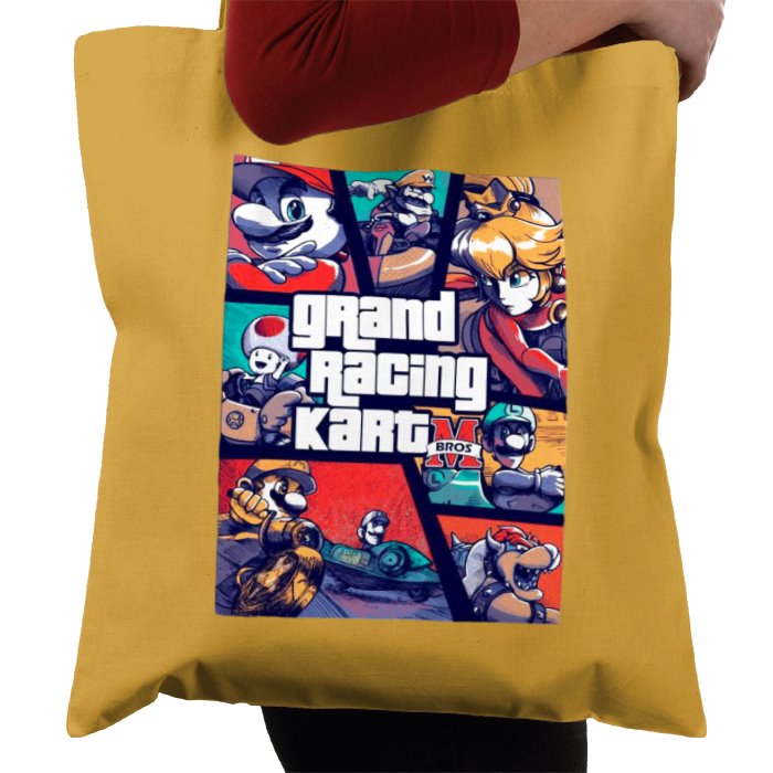 Mario Kart & Grand Theft Auto - Grand Kart Racing Tote Bag