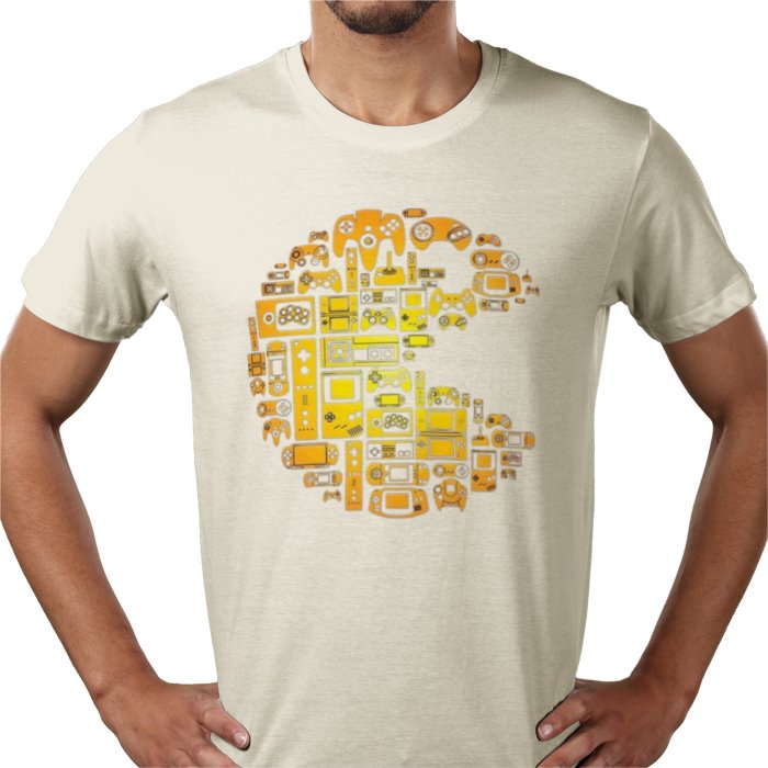 Pac-Man Tech Collage T-Shirt