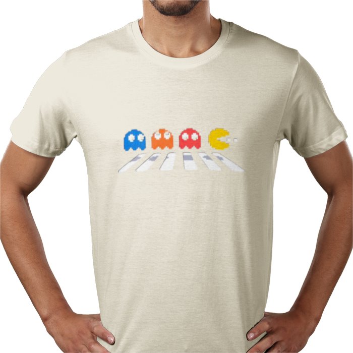 Pacman & The Beatles - Abby Road T-shirt