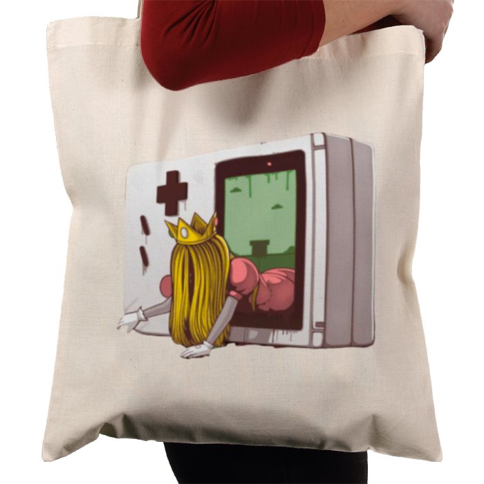 Nintendo Game Boy & Super Mario Bro's & The Ring - Princess Samara Tote Bag