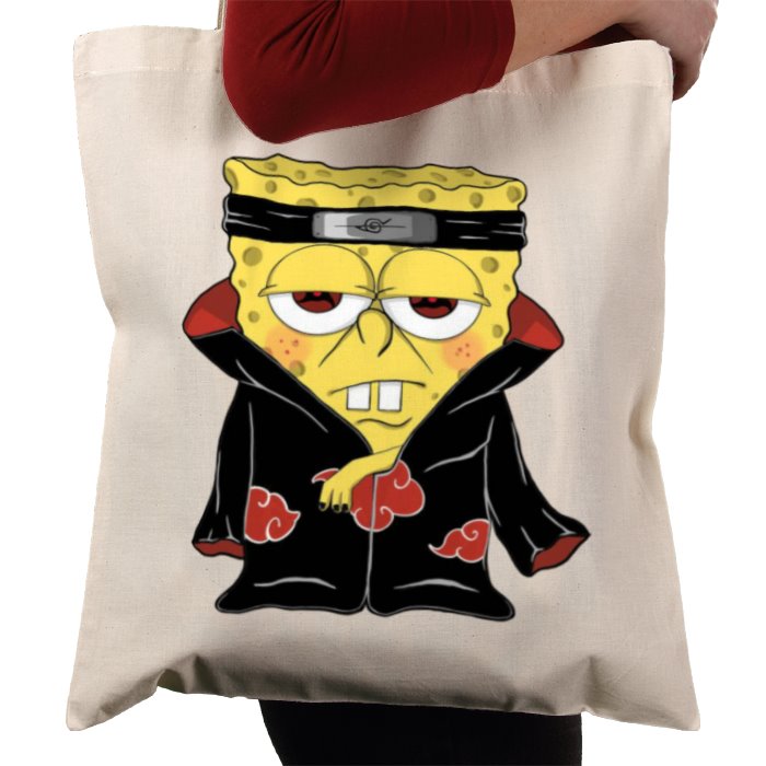 SpongeBob SquarePants & Naruto - SpongeBob Uchiha Tote Bag