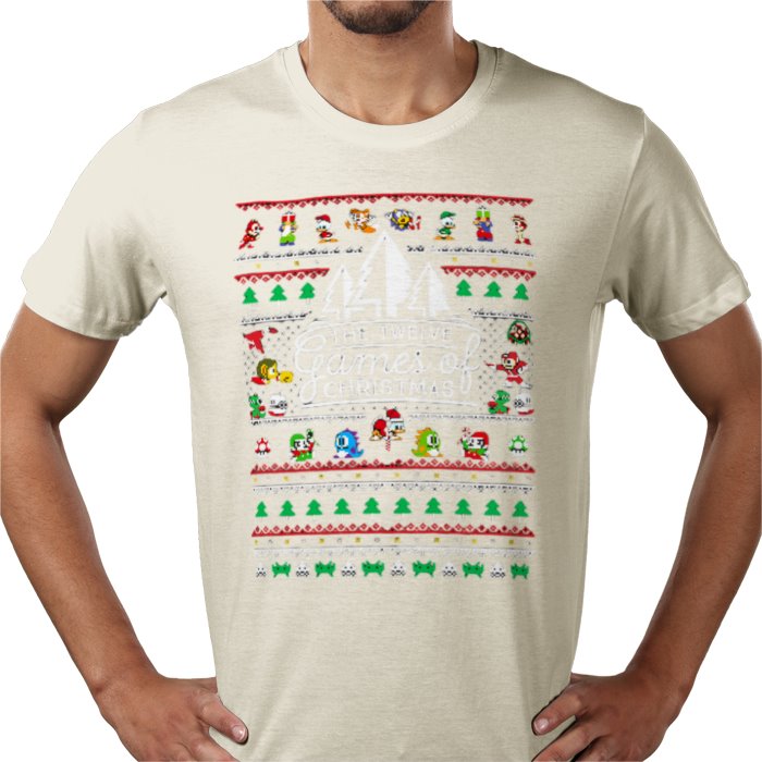 Ugly Jumper Style - 12 Games Of Christmas T Shirt
