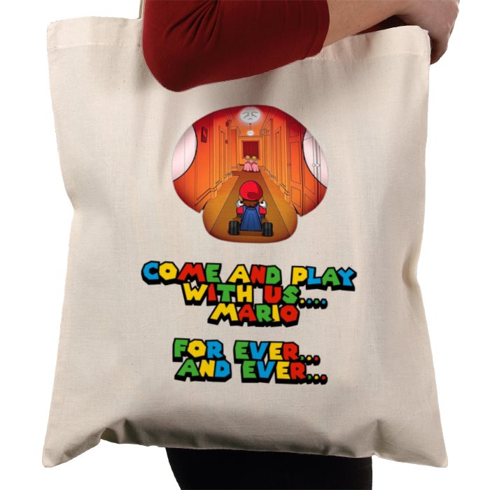 Super Mario Bro's x The Shining - Come Play With Us Mario Tote Bag