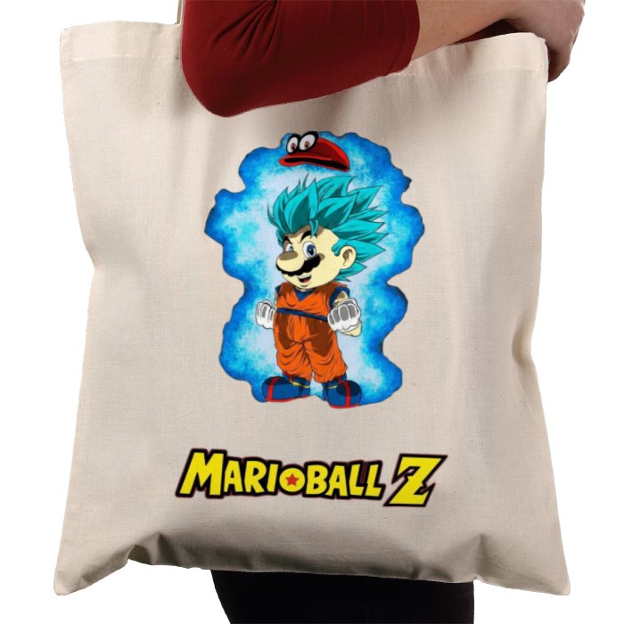 Super Mario Bro's x Dragonball Z - Super Saiyan Mario Tote Bag