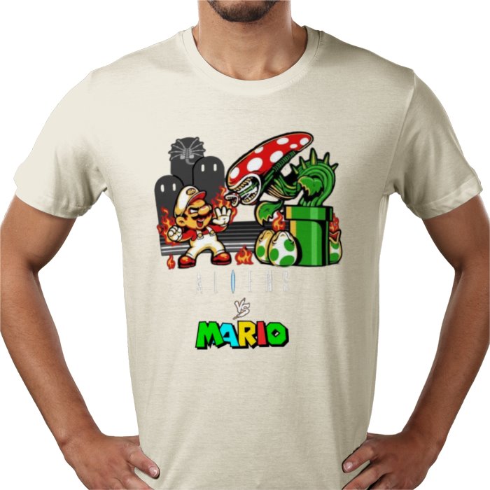 Super Mario x Aliens - Aliens Vs Mario T-shirt