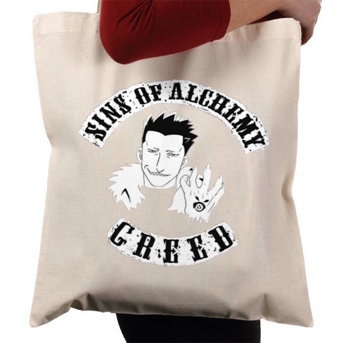 Full Metal Alchemist x Sons Of Anarchy - Sins Of Greed Tote Bag