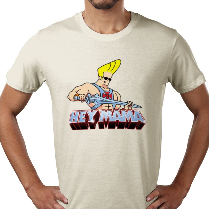 Johnny Bravo & He-Man - Hey Mama T-shirt