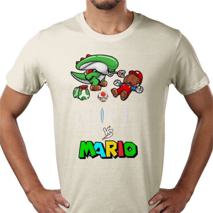 Super Mario x Aliens - Aliens Vs Mario T-shirt