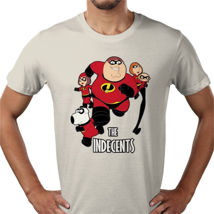Family Guy x The Incredibles Parody - The Indecents T-Shirt