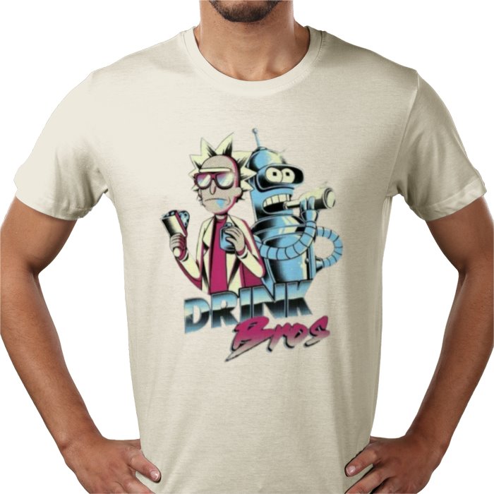 Rick & Morty & Futurama - Drink Bros T-shirt