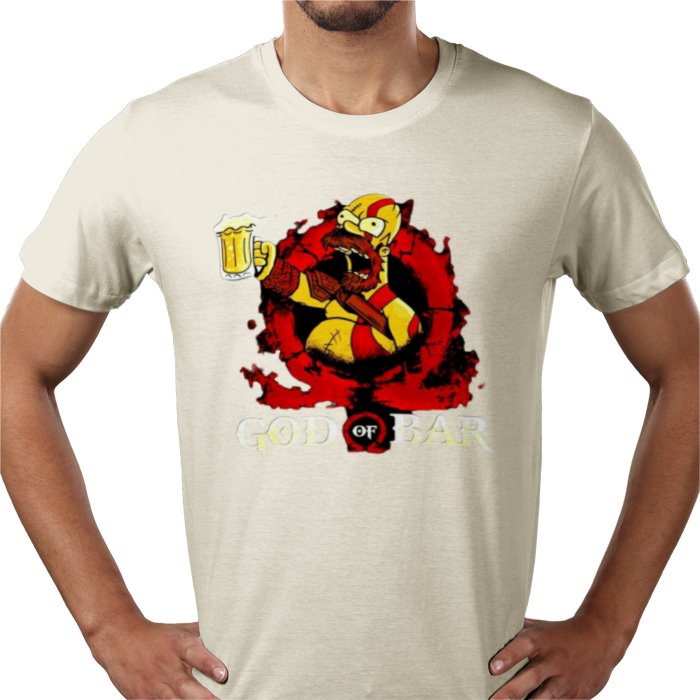 The Simpsons & God Of War - God Of Bar T-shirt