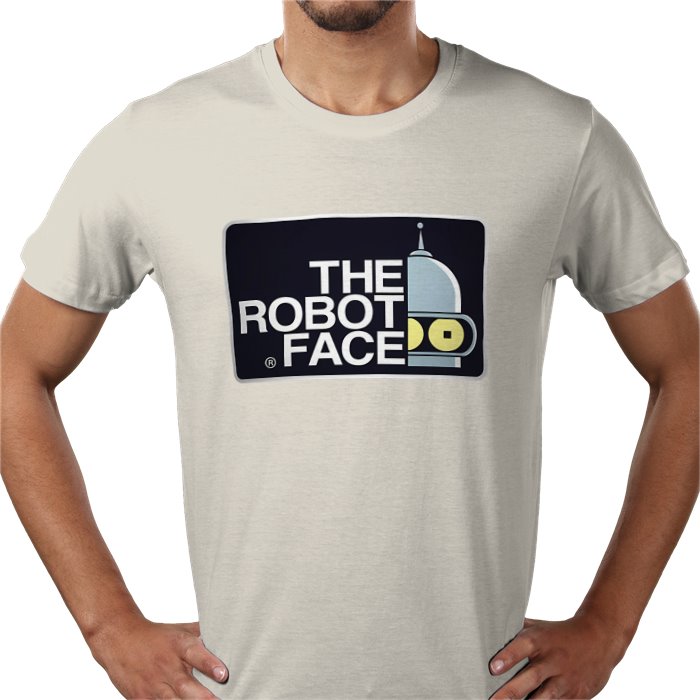 Futurama x The North Face Parody - The Robot Face T-Shirt