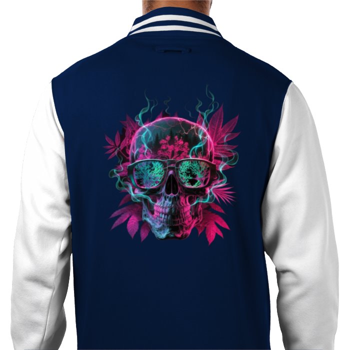 Skull Leaf Varsity Jacket