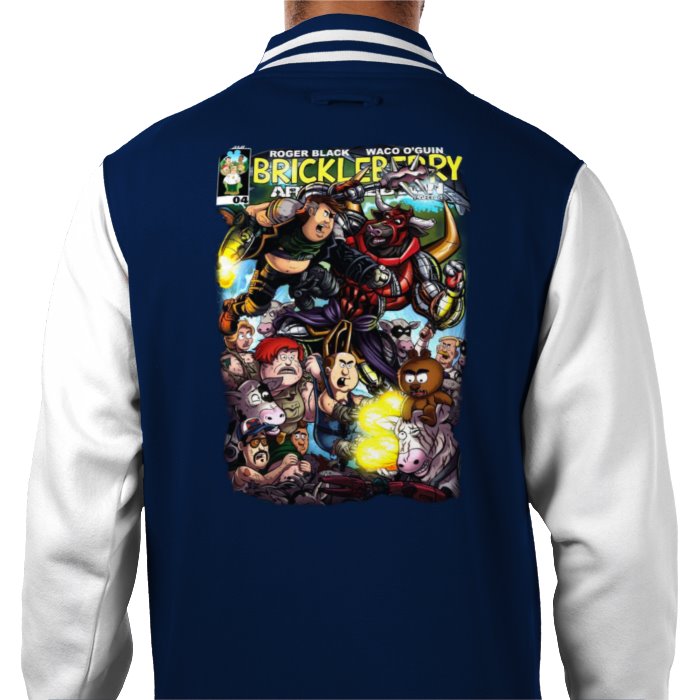 Brickleberry - Comic Theme Varsity Jacket