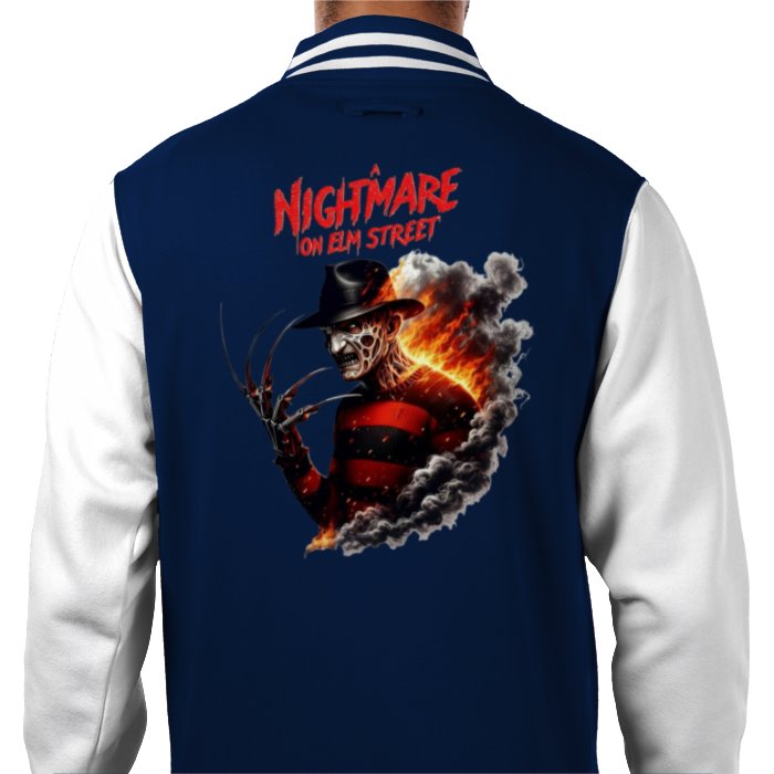 A Nightmare On Elm Street Theme Varsity Jacket