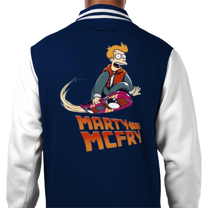 Futurama x Back To The Future - Marty McFry Varsity Jacket