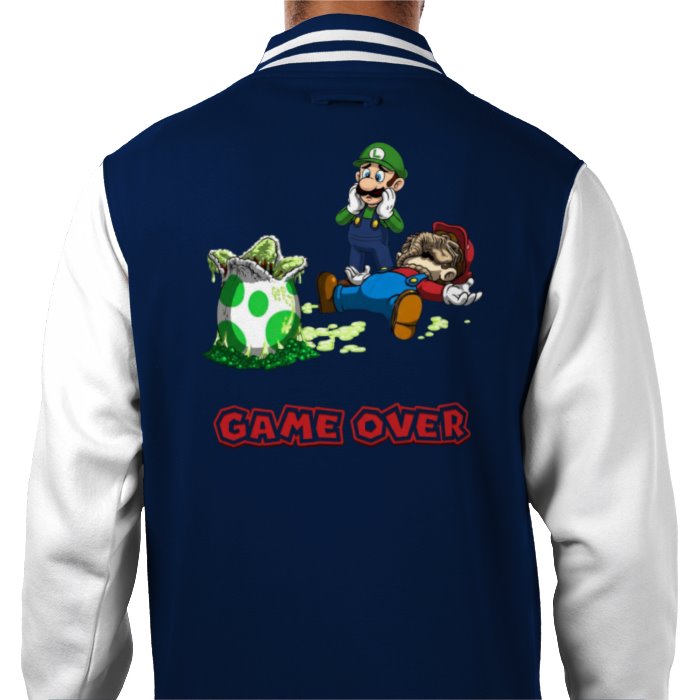 Super Mario x Aliens - Xeno Egg Varsity Jacket